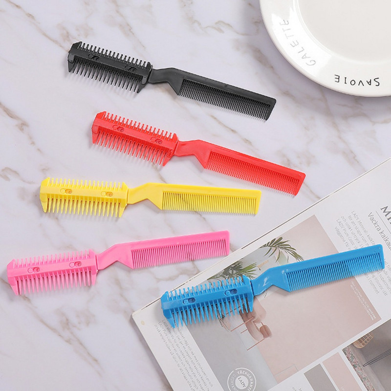 1 tk Kvaliteetne kahepoolne juukseraseerija kammilõikur Silmusharjad Harvendusnuga Juukselõikus Hooldus Mehed Naiste Juukselõikur Beau