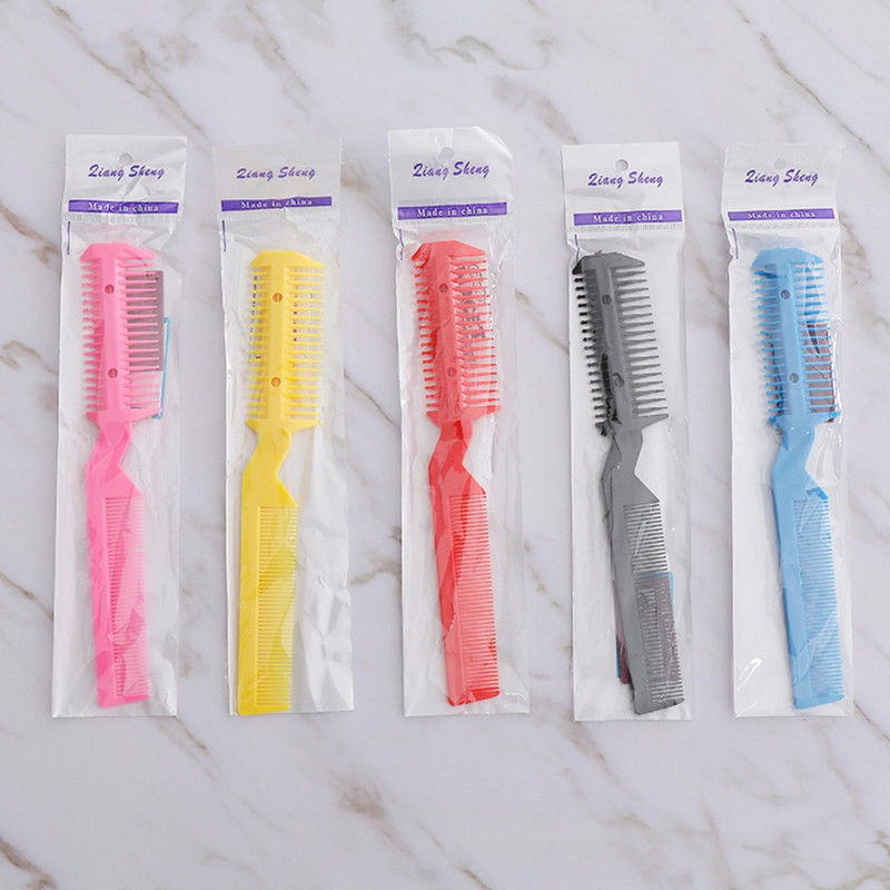 1 tk Kvaliteetne kahepoolne juukseraseerija kammilõikur Silmusharjad Harvendusnuga Juukselõikus Hooldus Mehed Naiste Juukselõikur Beau