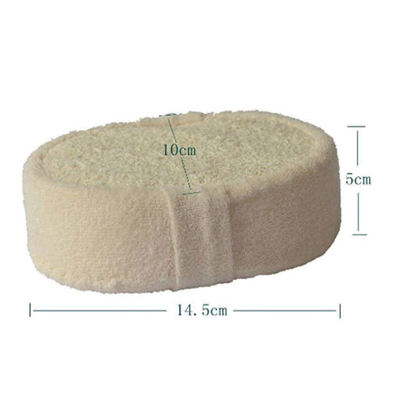 Looduslik loofah käsn vannipall dušš hõõruda vann dušš kehapott käsn koorija Vastupidav tervislik massaažihari vannilapp