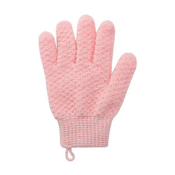 Ръкавици за къпане с пет пръста Домакински кърпи за триене Ексфолиращи ръкавици с ръкавица Силно триеща кал Двустранни ръкавици за дълбоко почистване
