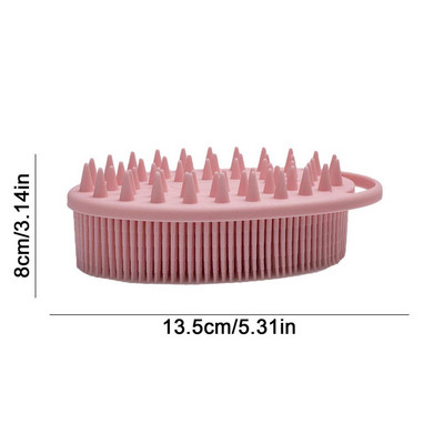 Szilikon luffa bőrmasszírozó kefe a mélytisztításhoz Kétoldalas fürdőtartozék tároló kampóval a hátsó testhez, rövid szőrű lábhoz