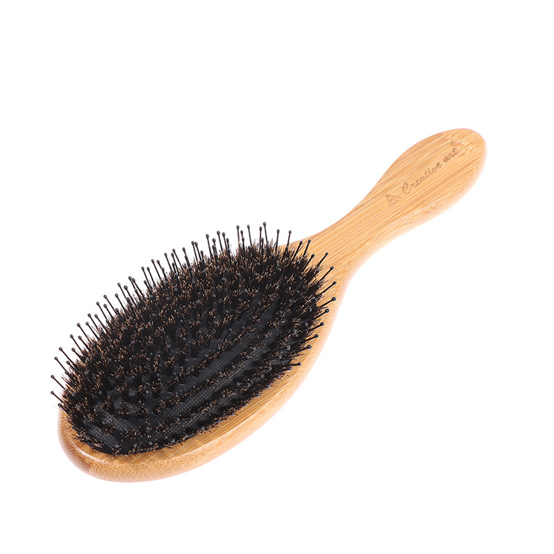 Četka za kosu Drvena drška Četka za bradu od čekinja vepra Češalj za raščešljavanje Ravnanje