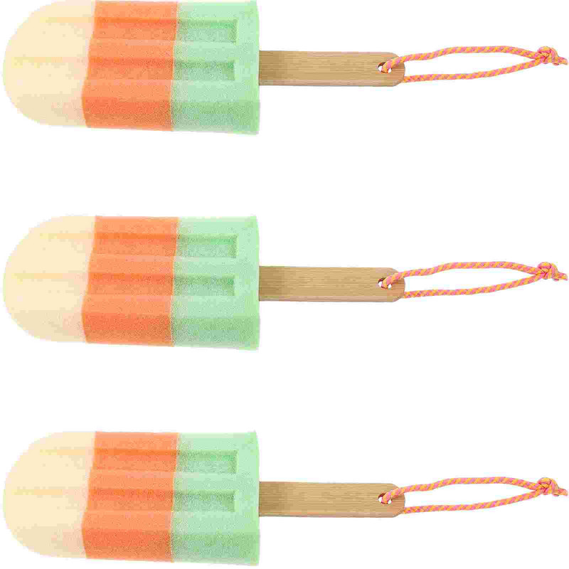 Vonios kempinės šepetėlis: 3 vnt dušo kempinės maudymosi kamuoliukai, kūno šveitiklis, šveitiklis dušo pufas dušo šveitiklis rankų dirželio korpusui