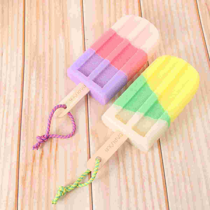 Vonios kempinės šepetėlis: 3 vnt dušo kempinės maudymosi kamuoliukai, kūno šveitiklis, šveitiklis dušo pufas dušo šveitiklis rankų dirželio korpusui