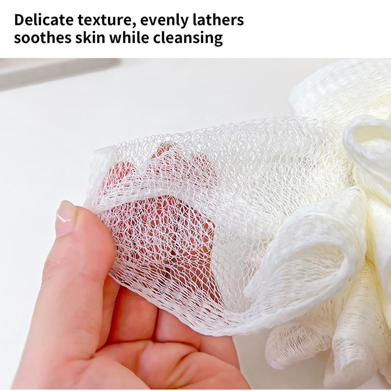 Fürdősúroló fürdőgömb szilikon testradír puha hálós fürdőszivacs bőrtisztító tisztító többszínű fürdőszobai kiegészítők