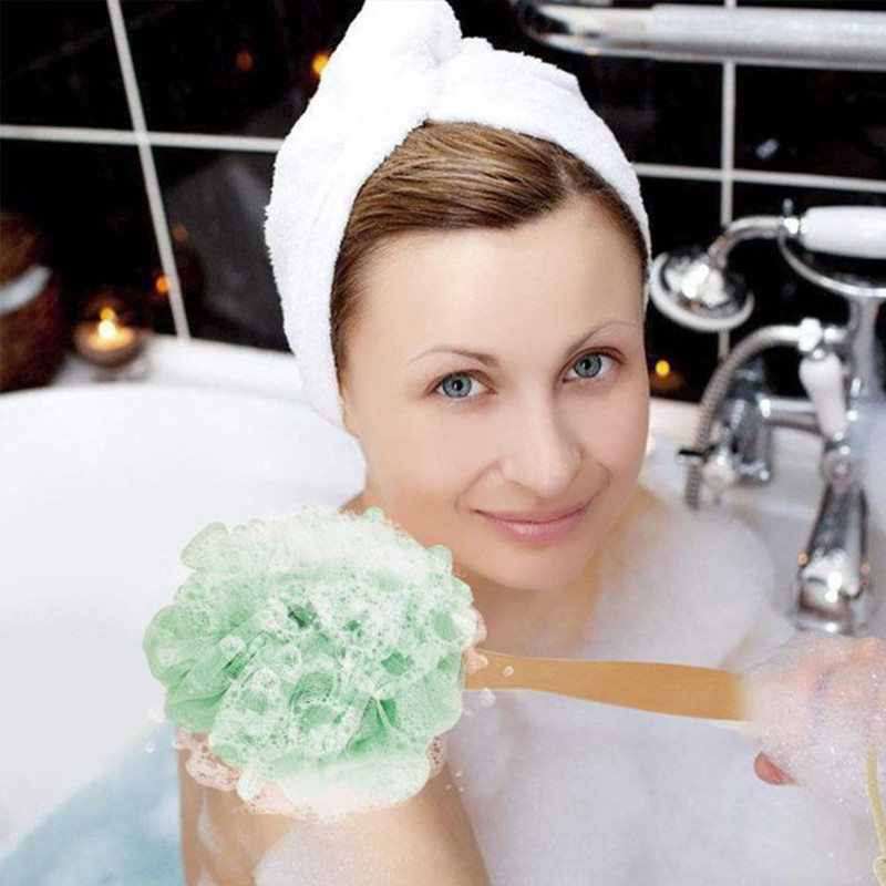 Kupatilo za starije osobe Tuš Lufa Viseći mrežasti dodaci Duga ručka Piling za leđa za odrasle Meko čišćenje Dom Četka za tijelo Piling