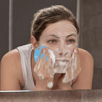 Skin Face Scrubber Βούρτσα απολέπισης προσώπου Μαύρα μαξιλάρια για πόρους Βούρτσα καθαρισμού προσώπου για εξωτερικό μπάνιο Ταξίδι σπίτι Οικιακό