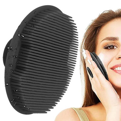 Skin Face Scrubber Face Exfoliator Brush Blackhead Pore Pad Facial Cleanser Brush For Outdoor Bath Travel Home Househop