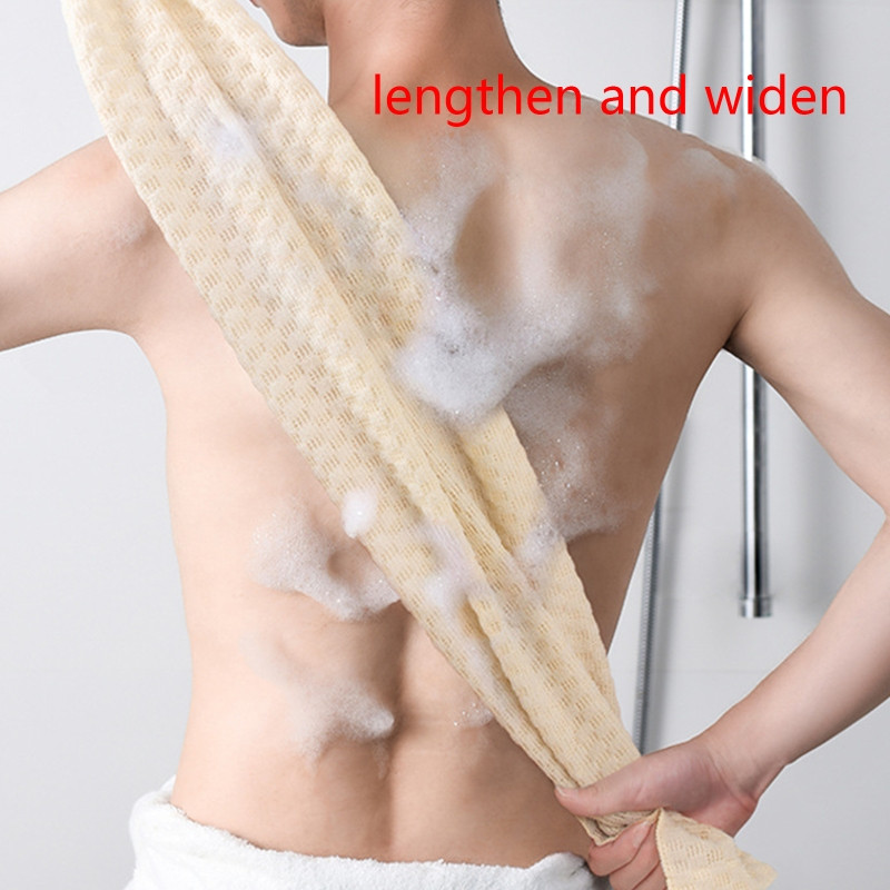 Prosop de spălat japoneză pentru frecare pentru baie, spate, perie de prosop din poliester
