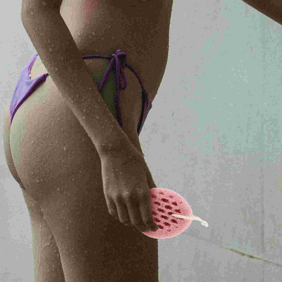 Vonios reikmenys Kūno kempinės Dušo šveitiklis Odai elastingas moterų gėlių šveičiamasis šveitiklis