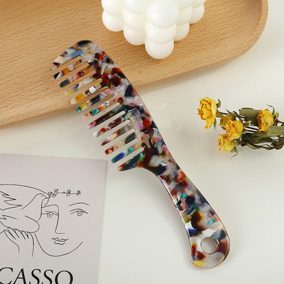 Acetatni antistatički masažni udobni šareni češljevi za kosu Frizerski češalj Četka za kosu za žene Djevojke Alati za oblikovanje kose