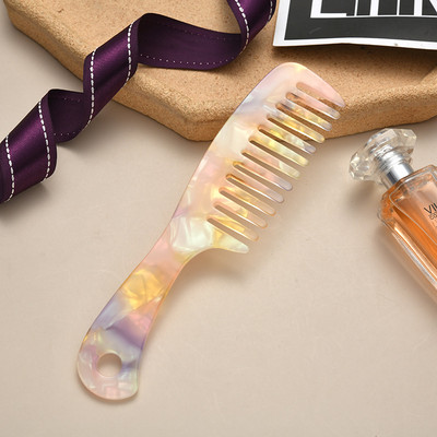 Acetatni antistatički masažni udobni šareni češljevi za kosu Frizerski češalj Četka za kosu za žene Djevojke Alati za oblikovanje kose