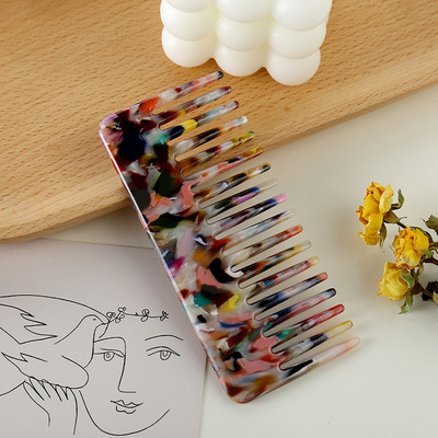 Acetatni antistatički masažni udobni šareni češljevi za kosu Frizerski češalj Četka za kosu za žene Djevojke Alati za oblikovanje kose