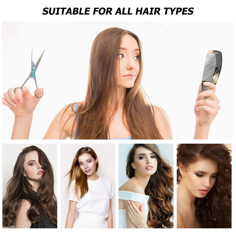 Šukos Plaukų Omb Šukos Plačių dantų masažo šepetėlis Ge Hai Horn H Moterims Vyrams Detangling Ox Masager Head Anti Phoenix Natural Scalp