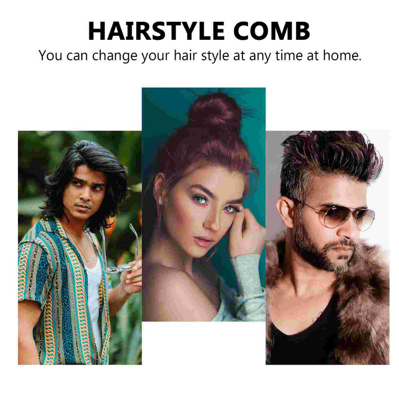 1 vnt. išlenktos galvos odos masažo šukos Be statinio plaukų šepetėlio šukos (baltos)