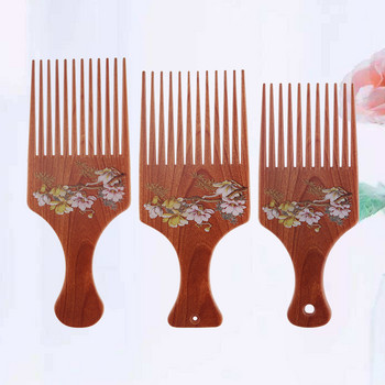 3 опаковки афро гребени, афро кирки за и мъже, дървен гребен за повдигане на коса, фризьорски инструмент за оформяне на къдрава коса (,, )
