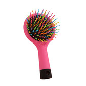 1 tk õhkpadja kamm vikerkaare painutamise massaažikam koos peegliga kaasaskantavate naiste meigi- ja juuksehooldusvahenditega