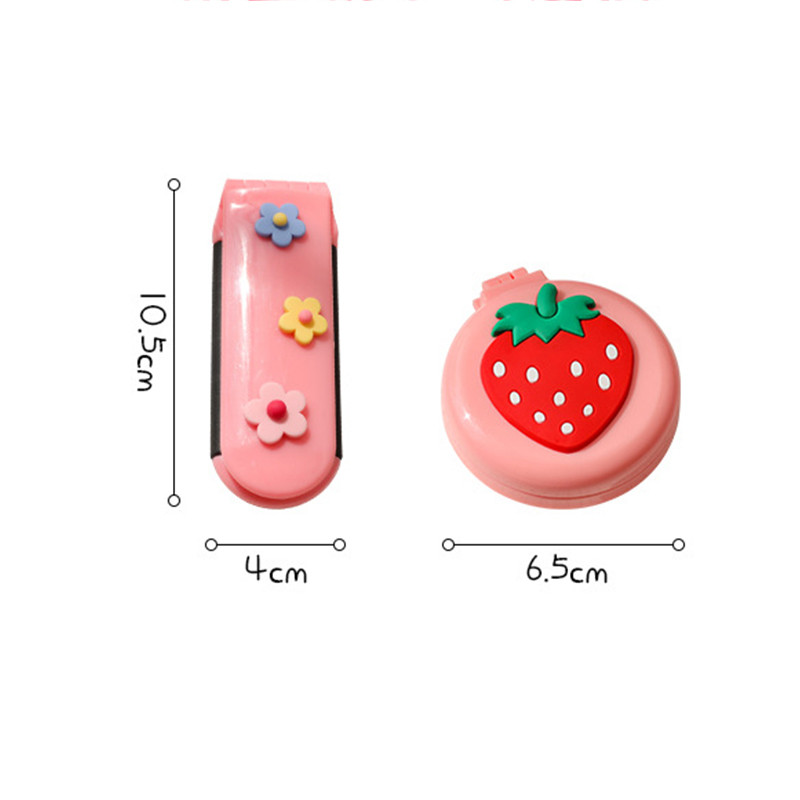 Nešiojamos oro pagalvėlės šukos su veidrodžiu Keliaujančios masažinės sulankstomos šukos Moterų mergaičių plaukų šepečių formavimo įrankiai Didmeninė prekyba