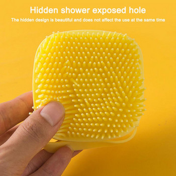 Βούρτσα μπάνιου με γάντζο Μαλακή σιλικόνη Baby Showers Καθαρισμός λάσπης Αφαίρεση βρωμιάς Μασάζ πλάτης Scrub ντους Bubble Μη τοξικές βούρτσες