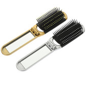 2 vnt salono plaukų šepečių formavimo šukos, sulankstomos kišeninės kelionės moterims, nešiojamas plastikinis masažas, sulankstomas Miss