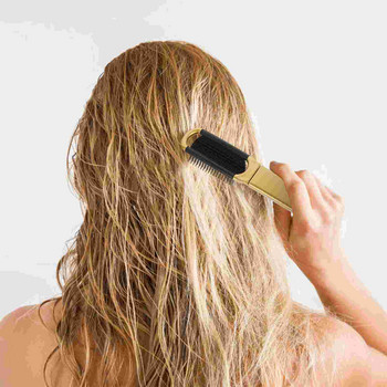2 бр. Салонна четка за коса Гребен за оформяне Сгъваема джобна дамска преносима пластмасова масажна сгъваема мис