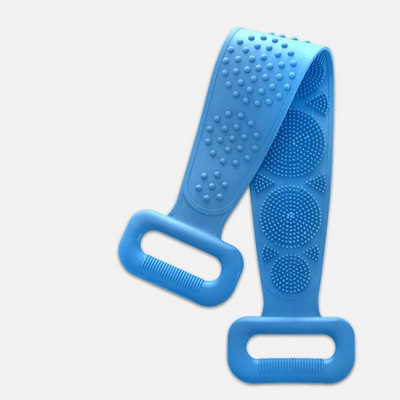 Scrubber Brush Brush Wash Ευέλικτες πετσέτες μπάνιου Ζώνη απολέπισης Μασάζ πλάτης Καθαρισμός βούρτσα μπάνιου Βούρτσα σιλικόνης δέρματος Βούρτσες ντους