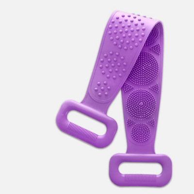 Scrubber Brush Brush Wash Ευέλικτες πετσέτες μπάνιου Ζώνη απολέπισης Μασάζ πλάτης Καθαρισμός βούρτσα μπάνιου Βούρτσα σιλικόνης δέρματος Βούρτσες ντους