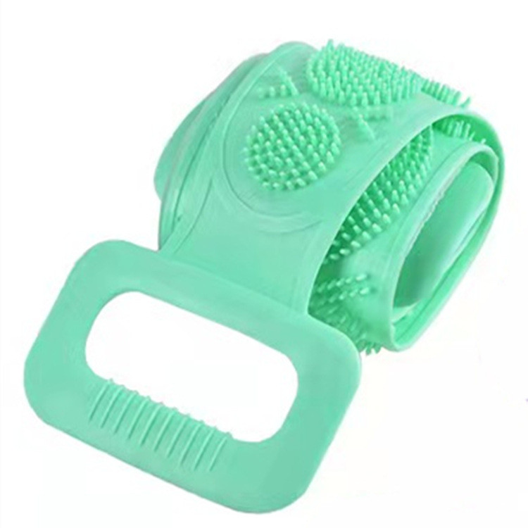 Scrubber Brush Brush Wash Ευέλικτες πετσέτες μπάνιου Ζώνη απολέπισης Μασάζ πλάτης Καθαρισμός βούρτσα μπάνιου Βούρτσα σιλικόνης δέρματος Βούρτσες ντους