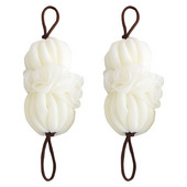 2 kom. Veliki bijeli ručnici za kupanje Mrežasta kugla s cvijećem Kupaonska četka Piling za tijelo Spužva za tuširanje Miss