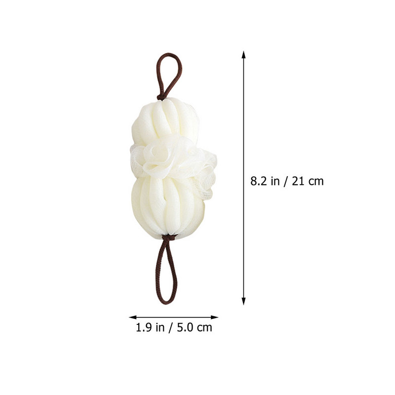 2 kom. Veliki bijeli ručnici za kupanje Mrežasta kugla s cvijećem Kupaonska četka Piling za tijelo Spužva za tuširanje Miss