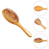 Vzduchový vankúšový hrebeň Antistatická kefa na vlasy Praktická drevená stylingová masáž Mini airbagový masážny prístroj