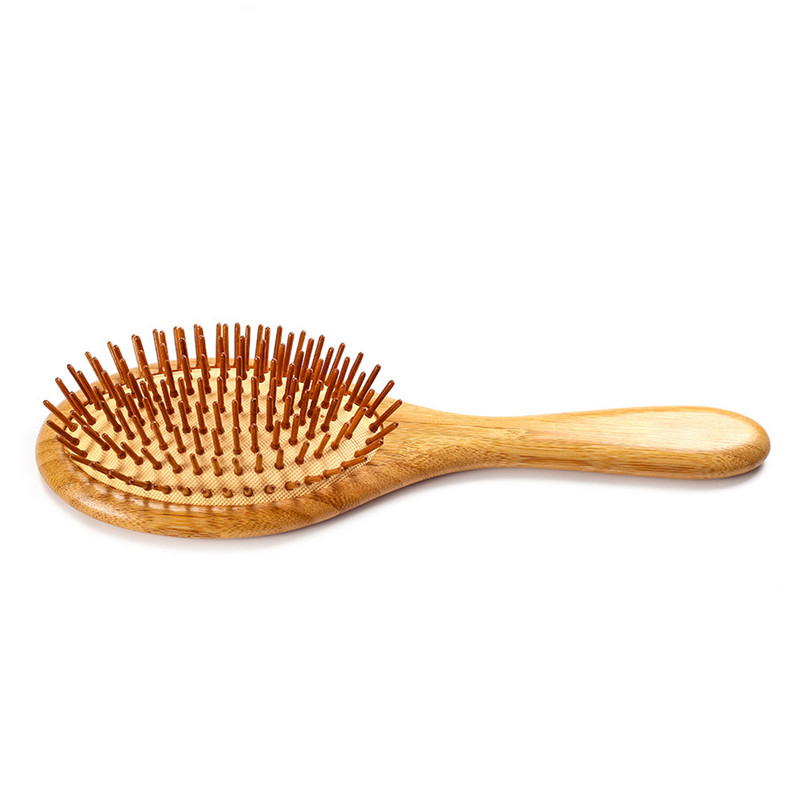 Vzduchový vankúšový hrebeň Antistatická kefa na vlasy Praktická drevená stylingová masáž Mini airbagový masážny prístroj