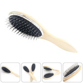 Suur teraskamm Kaasaskantavad juuksuritarvikud Lemmikloomade antistaatiline puidust juuksurisalong