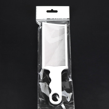 Избледняващ гребен Професионална бръснарска машинка за подстригване Смесващ гребен за подстригване с плосък връх за мъже Топлоустойчив избледняващ гребен Салон Инструменти за оформяне