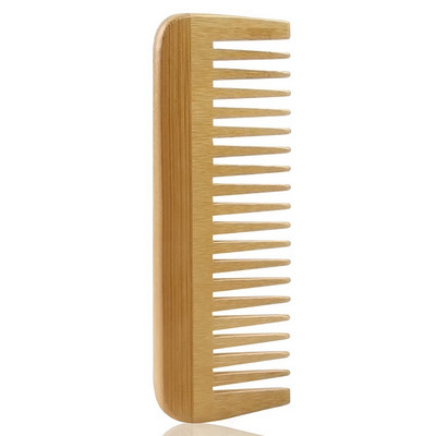 Paks täispuidust kamm laia hambakamm Kaasaskantav stiilimassaaži antistaatiline juuksekamm käepidemeteta juuksurikamm