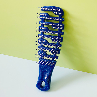 Pieptene de păr care schimbă culoarea Pieptene de păr încâlcit Pieptene de masaj antistatice cu scobire Instrumente de coafură pentru salon 1buc