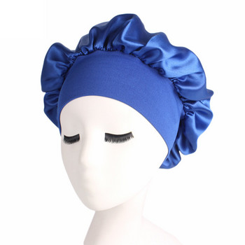 New Night Sleep Hair Protect Καπέλο ντους Φαρδιά ζώνη προσαρμογής καπέλου Προϊόντα μπάνιου με φαρδύ γείσο Καπέλα ύπνου Γυναικείο καπέλο από σατέν καπό