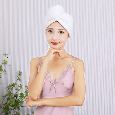 Πετσέτες με πολύ χοντρές μικροΐνες με περιποίηση κουμπιών απορροφητικές πετσέτες capssuper τυλιγμένες σε περιτύλιγμα μαλλιών σε γυναικεία αξεσουάρ μπάνιου