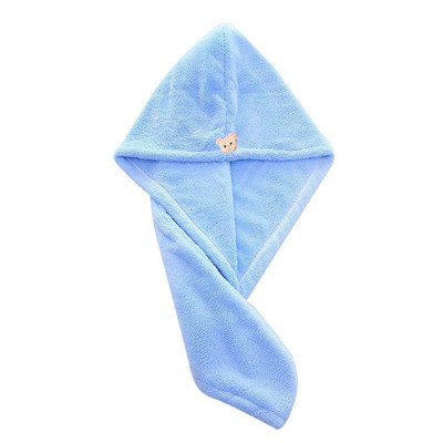 Πετσέτες με πολύ χοντρές μικροΐνες με περιποίηση κουμπιών απορροφητικές πετσέτες capssuper τυλιγμένες σε περιτύλιγμα μαλλιών σε γυναικεία αξεσουάρ μπάνιου