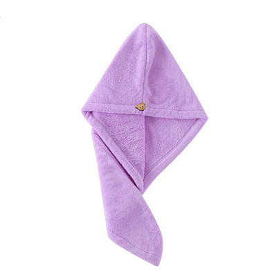 Πετσέτες με πολύ χοντρές μικροΐνες με περιποίηση κουμπιών απορροφητικές πετσέτες capssuper τυλιγμένες σε περιτύλιγμα μαλλιών σε γυναικεία αξεσουάρ μπάνιου