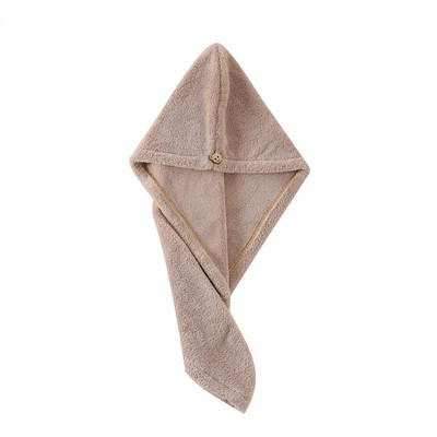 Πετσέτες με πολύ χοντρές μικροΐνες με περιποίηση κουμπιών απορροφητικές πετσέτες capssuper τυλιγμένες σε περιτύλιγμα μαλλιών σε γυναικεία αξεσουάρ μπάνιου