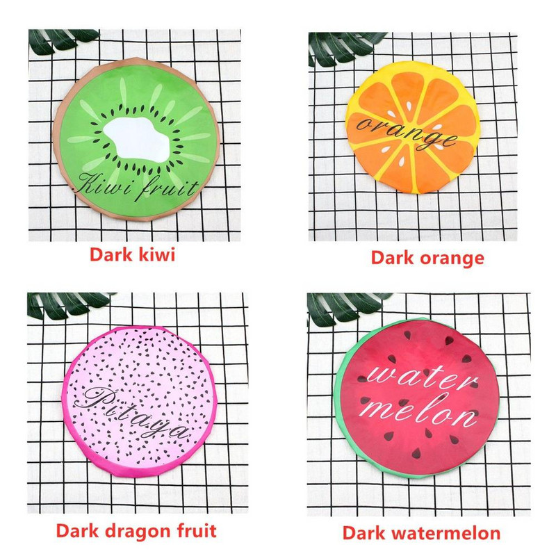 Armas multikas puuviljamustriga dušikork Elastne veekindel vannimüts Korduvkasutatav peaga juuksekate naistele magamismüts Vannitoatooted