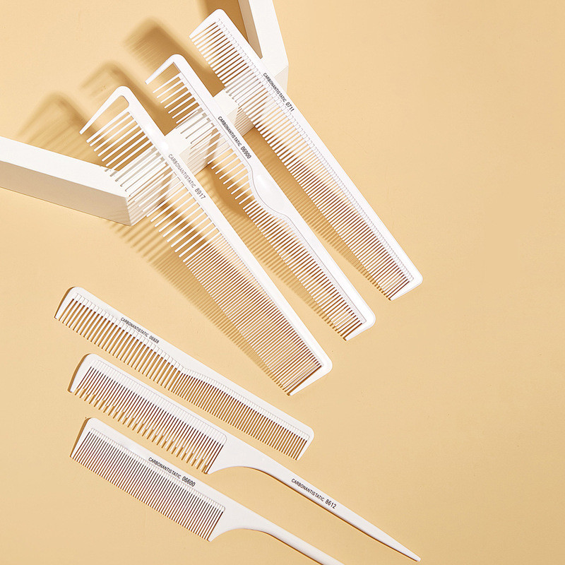 Fodrászat szénfésű Professzionális fodrász vágófésű Antisztatikus hajfésű hajvágás eszközök Fodrász hajformázó fésű