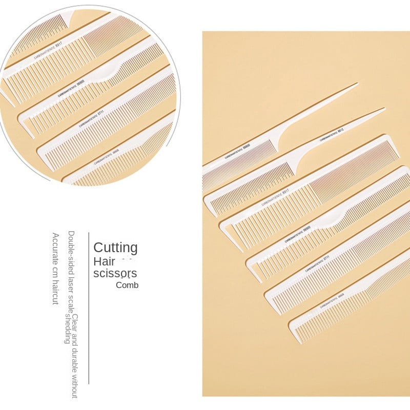 Fodrászat szénfésű Professzionális fodrász vágófésű Antisztatikus hajfésű hajvágás eszközök Fodrász hajformázó fésű