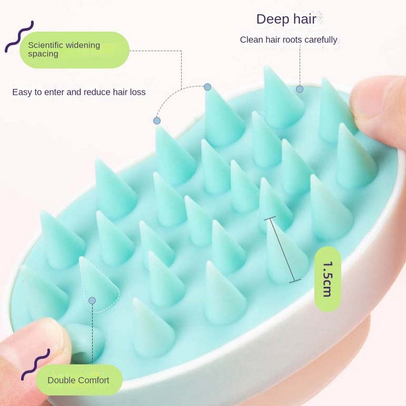 Gradient Color Peanaha Massaaž Pea Juuste Pesuhari Šampoon Naine Keha Juuksed Massaažikamm Vann Dušš SPA Harjad