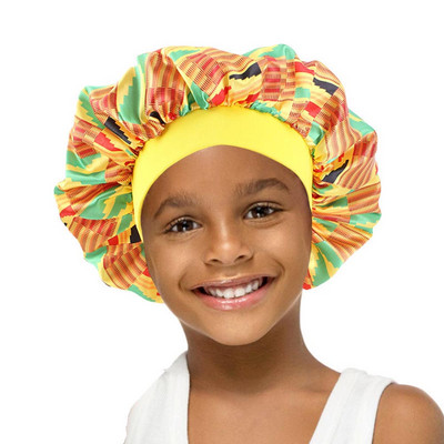 Baby Silky Satin Bonnet Sleep Cap Παιδικό Νυχτερινό τουρμπάνι Παιδικά καπέλα εκτύπωσης Καπέλο κεφαλής Χαριτωμένο καπέλο μοδάτα ρούχα για τα μαλλιά