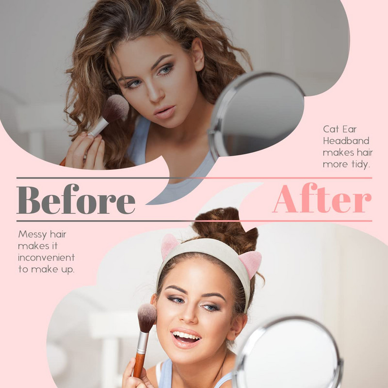 Peapael pesemiseks Pese Näo vibu meik Juuksepaelad Tüdrukutele Elastne hoidik Juuksepaelad Kõrvad Turban Juuksed Peapael Aksessuaarid