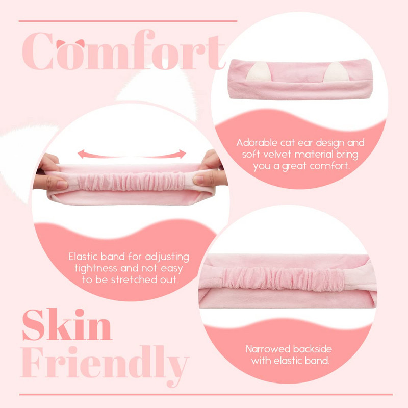 Peapael pesemiseks Pese Näo vibu meik Juuksepaelad Tüdrukutele Elastne hoidik Juuksepaelad Kõrvad Turban Juuksed Peapael Aksessuaarid