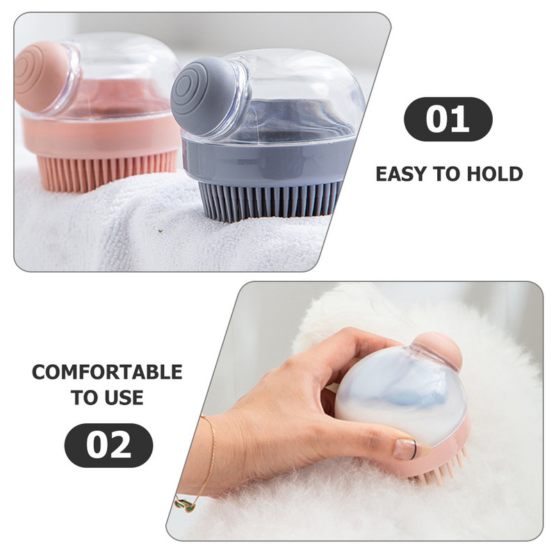 2 db Masszázs sampon kefefej súroló fürdő Utazás Pp Otthoni hámlasztó testzuhany