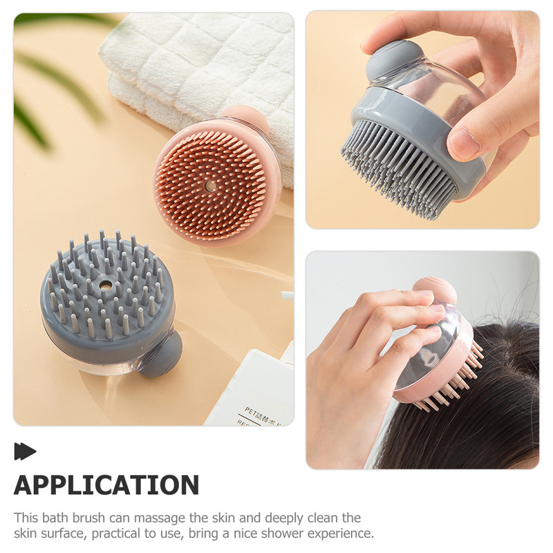 2 db Masszázs sampon kefefej súroló fürdő Utazás Pp Otthoni hámlasztó testzuhany